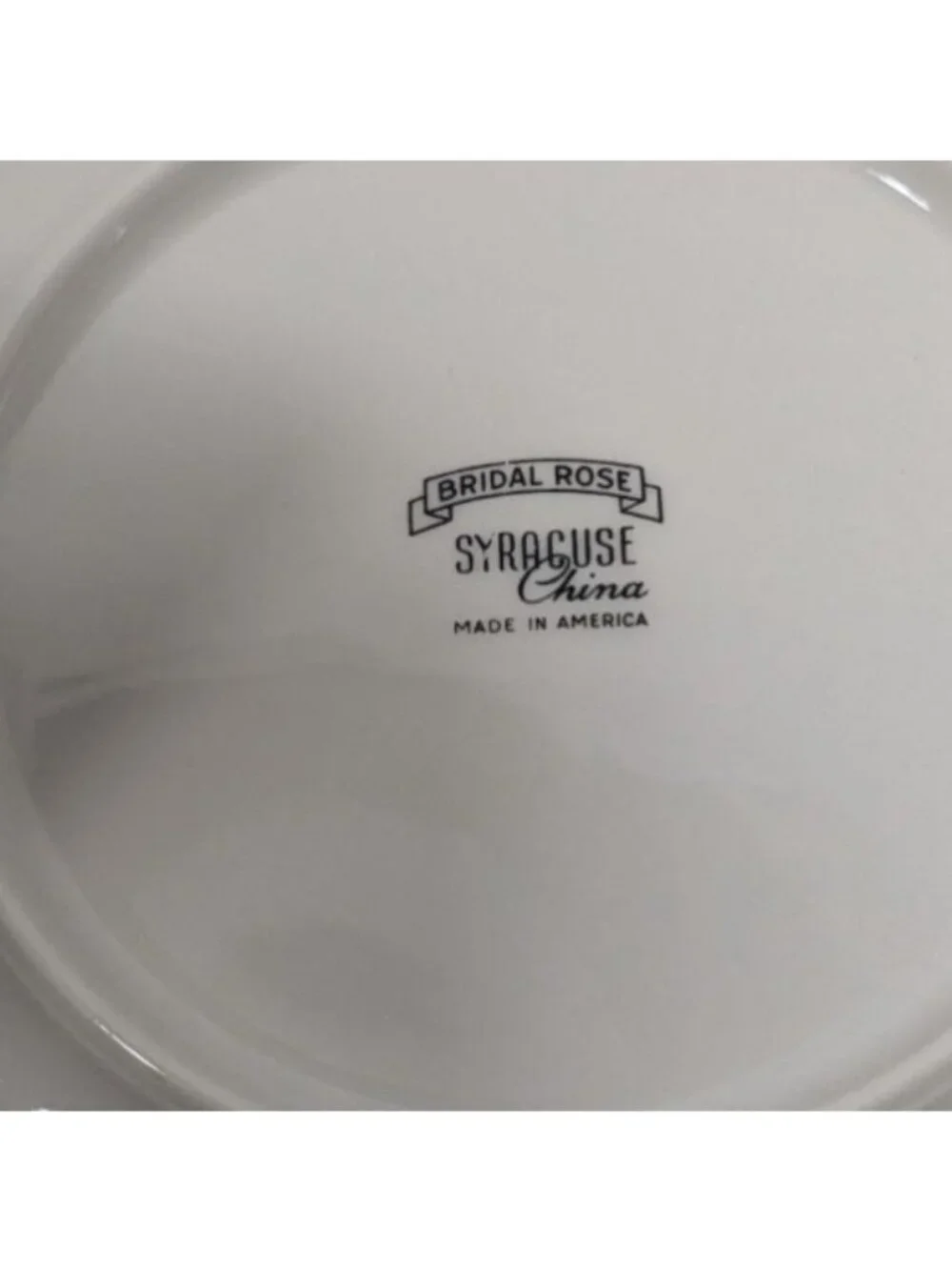 Syracuse China Bridal Rose Bread Plate Vintage Floral Design